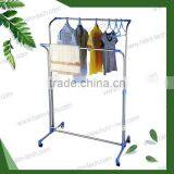Indoor Stainless Steel Clothes Display Rack