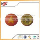 Prong Metal Snap Antique Brass Button Clip Buttons thumbnail-4