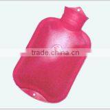Red Rubber Ribbed Hot Water Bottle Wholesale thumbnail-1