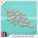 HC-3345 Hechun 2015 Fashion Sew on Hot Fix Crystal Bling Bead Lace Applique Bridal