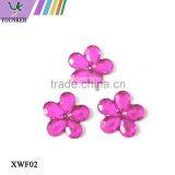 Assorted Shapes Color Glue on Faceted Crafting Plastic Gemstone Acrylic Rhinestone thumbnail-4