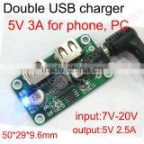 USB Power Supply Module 12v to 5v 3a