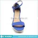 2016 Latest Product China Summer Wedge Sneakers Ladies Sandals thumbnail-3