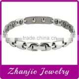 High quality scalar energy germanium titanium steel fashion bio magnetic bracelet bangle healthy jewelry made in China