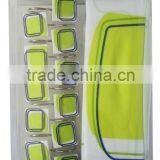 Home Classic 1 Pcs Shower Curtain and 12 Pcs Shower Curtain Hooks Set thumbnail-1