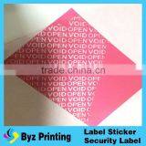Hot Sale Cheap Wholesale Warranty Void if Broken Stickers/custom Warranty Sticker Void if Tampered in Lidun Brand thumbnail-2
