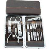 Stone Pattern Case+12pcs/Set Nail Clipper Kit Nail Care Set Pedicure Scissor Tweezer Knife Ear Pick Utility Manicure Set thumbnail-3