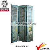 Luckywind FSC-Wood French style Vintage folding screen,dividers