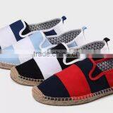 Latest Canvas Shoes for Men Espadrilles Cheap Wide Stripe Flat Shoes thumbnail-1