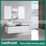 60''Double Bathroom Vanity With Vessel Sinks for North American
