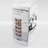 ME-S5 Five Layer Vertical Rotary Socket of Multifunction Plug Socket thumbnail-5
