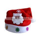 Led Lights Decoration New Red Happy Christmas Hat Santa Hat for Kids thumbnail-1