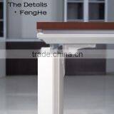 Wooden Office Furniture Table Aluminum Alloy Leg Frame Office Design Executive Desk thumbnail-3