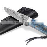 double edged hunting knife for hunting knife fixed blade