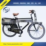 Big Horse 28inch 250w retro Electric bike with pedals & rear rack battery