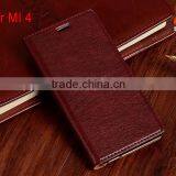 Custom Mobile Phone Leather Case for MI 4 Cover ,new Style Phone Case for Mi 4 Leather Case