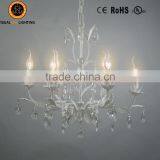 Classic Leave Chandelier Lamp IC4061-6WH Antique Furniture Ceiling Lighting Chandelier Light