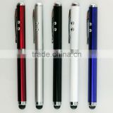 3-in-1 Stylus Pen+Laser Pointer+LED Torch Light For iPhone/iPad Smartphone