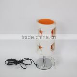 No.1 yiwu exporting commission agent wanted unique design four layers star pattern bedside table lamp home use fashion lamp