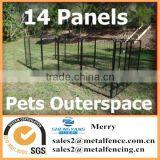 14 Panel Fully Galvanised 1200H Exercise Pen Dog Pup Run Enclosure Cage Kennel