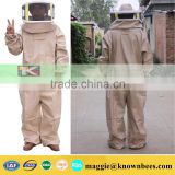 Comfortable beekeeping suit with square hat