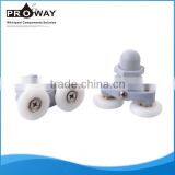 Shower Cabin Plastic Roller Track for Sliding Door Roller Wheels for Cabinet