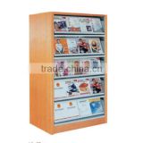 wooden protection 5-tier magzine shelf