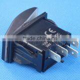 1 Lens 4 Pins ON-OFF Waterproof Rocker Switch With Two Red Lights thumbnail-4