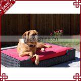 High Qulaity Resin Wicker Hand Woven Rectangle Dog Bed Dog Pet Products thumbnail-3