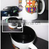 11oz Low Price Color Changed Rim Handle Coated Mug thumbnail-1
