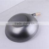 Cookware Manufacturer Two Handle Round Bottom Carbon Steel Wok thumbnail-6