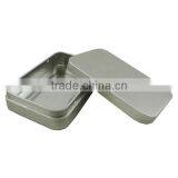 Silvery Rectangular Tea Can thumbnail-2