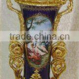 Fair Lady With Colorful Flower Decorated Vase, Creative Designed Flower Holder thumbnail-3