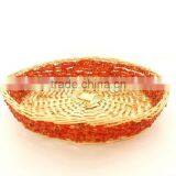 Hand Woven Flat Aluminium Kitchen Table Basket thumbnail-1