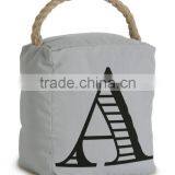 Store More Home Decor Monogrammed A Handled Stuffed Door Stopper thumbnail-2