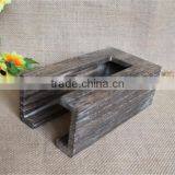 Винтажный цветной художественный индивидуально изготовленный деревянный держатель для подставок под стаканы thumbnail-2