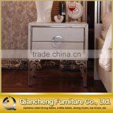 Mirrored Bedside Table With Cabinet Italy Design thumbnail-1