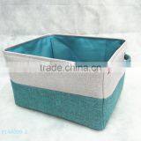 Fashion Cloth Storage Basket With Trim and Short Handle thumbnail-2