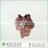 Cheap Coin Box Lovely Design Flower Patterns Horse Shaped Ceramic Animal Piggy Bank thumbnail-1