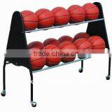 S6241 Steel 2 Tier Basket Ball Storage Rack thumbnail-1
