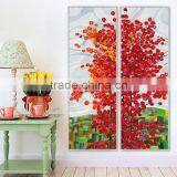 Wall Art 2 Panel Red Tree Oil Canvas Painting Abstract Scenery Picture For Living Room Wall Decor Oil Paintings Framed Stretc thumbnail-1