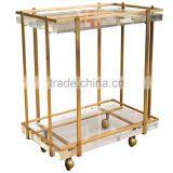 Supplier Acrylic Lucite Juice Bar Cart Serving Trolley thumbnail-5