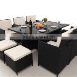 Outdoor Garden Rattan Dining Table Set thumbnail-1