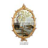 Flower/ Bird Hand Drawing With Oval Frame MK-0019-01 thumbnail-3