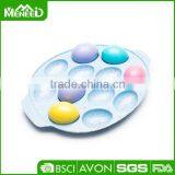 Bonny Melamine Egg Dishes With Handle, Cream Color Easter Egg Platter thumbnail-1