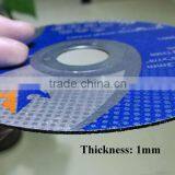 5" 125x1x22.2mm Flat Resin Bonded Reforced Cutting Wheel for Metal thumbnail-3