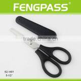 S2-1401 5-1/4" 2CR13 Stainless Steel ABS Plastic Handle Paper Cutting Stationery Scissors/ Children Scissors With Plastic Holder thumbnail-2