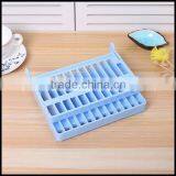 High Quality Mix Color Plastic Round Dish Drying Rack Plate Drying Shelf Dish Stand Wholesale thumbnail-3