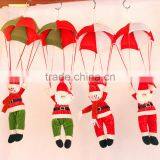Santa Claus Snowman In Parachute Christmas Tree Hanging Ornament Xmas Decoration thumbnail-1