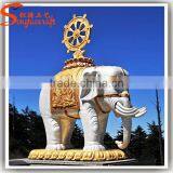2016 China New Design Fiberglass Statue Animal Elephant Statue for Sale thumbnail-2